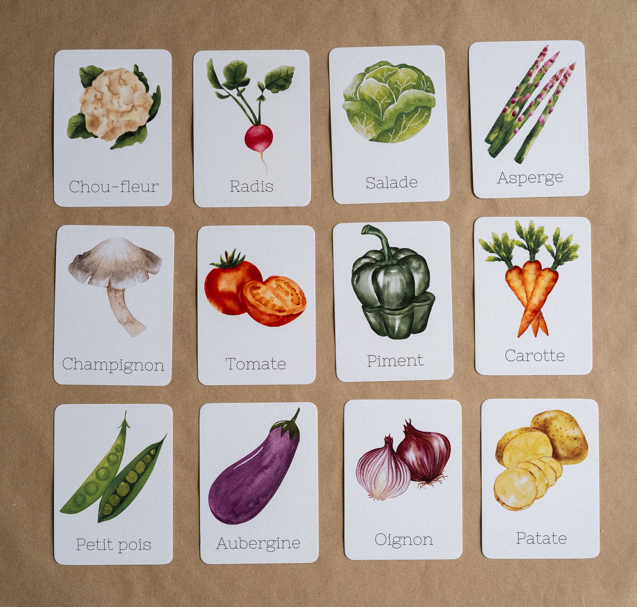 Cartes Légumes